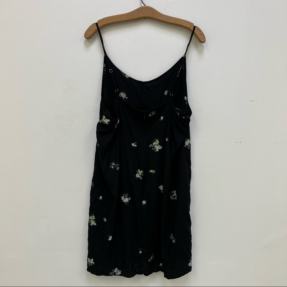 Abound Black Floral Mini Dress